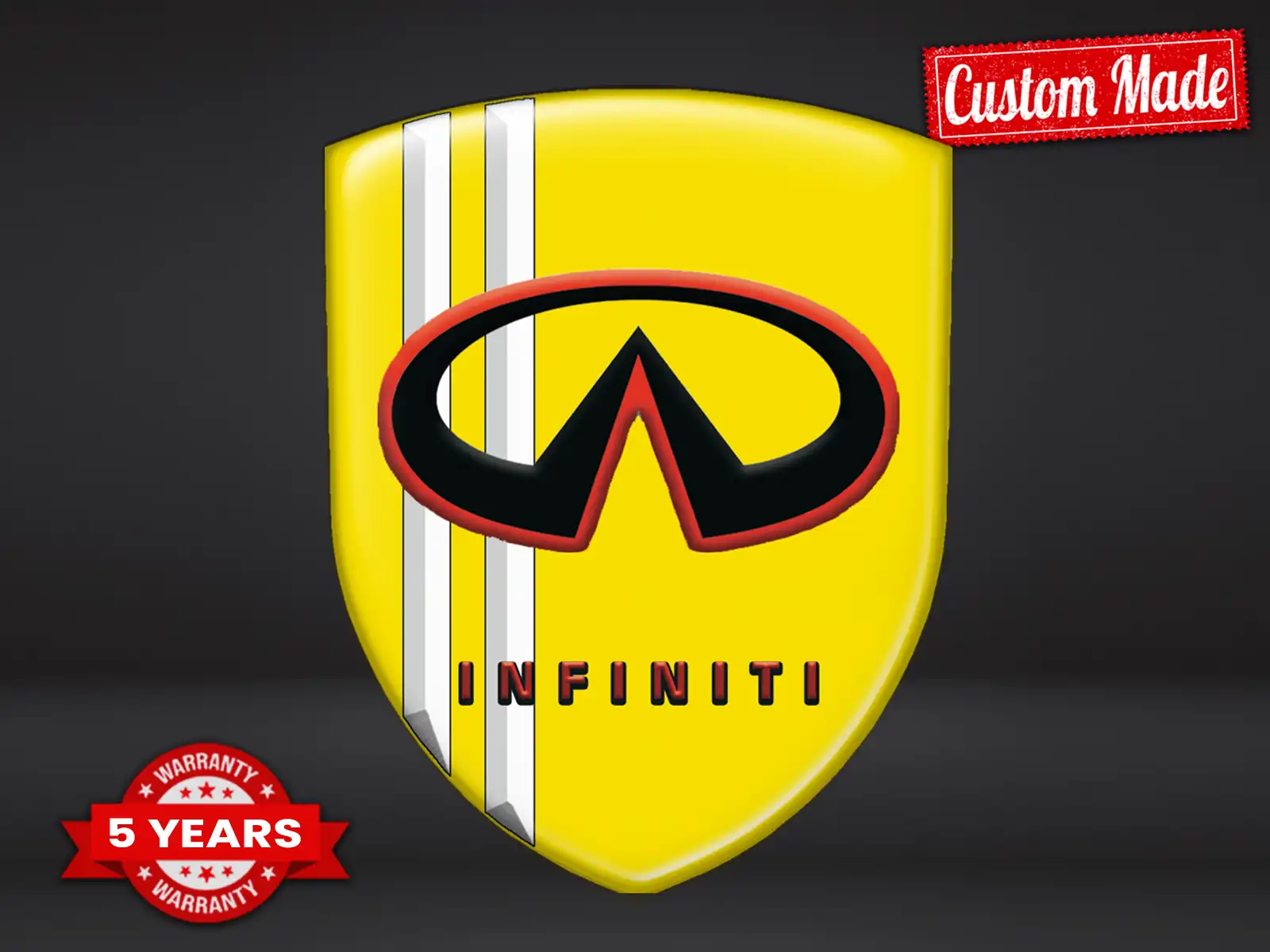 Infiniti Epoxy Domes Sticker Edle Edition Glänzende Badges